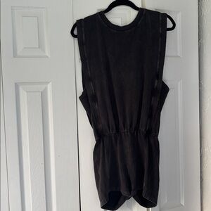 Free People Movement Black Sleeveless Romper size M